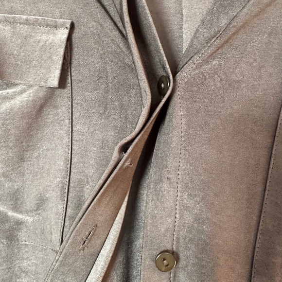 L'AGENCE Rivi Midi Dress Tie Waist‎ Olive - Picture 11 of 12